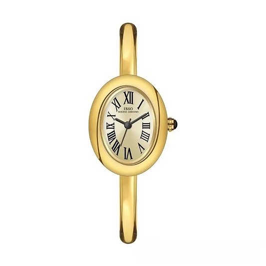 Vintage Oval Gold Bangle Watch