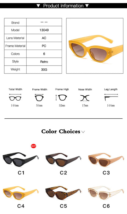 Retro Cat Eye Vintage Sunglasses