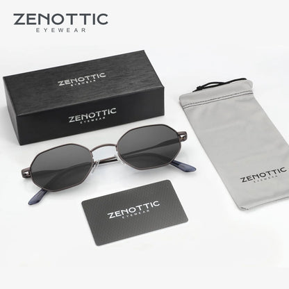 Retro-style Small Polygonal Sunglasses