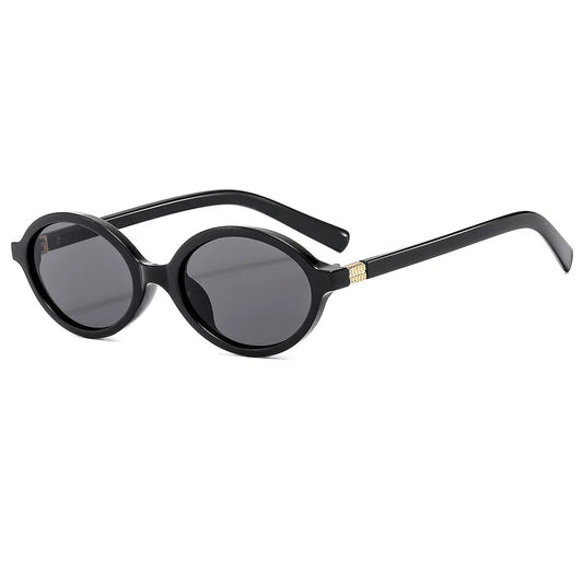 New Oval Sunglasses Black