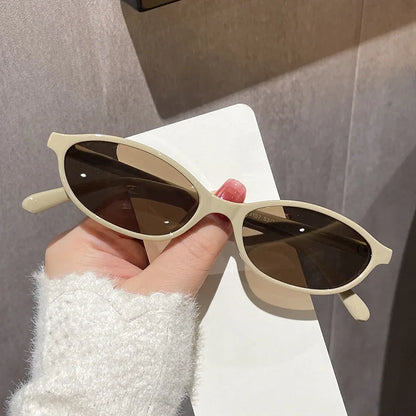 Retro Oval Cat Eye Sunglasses