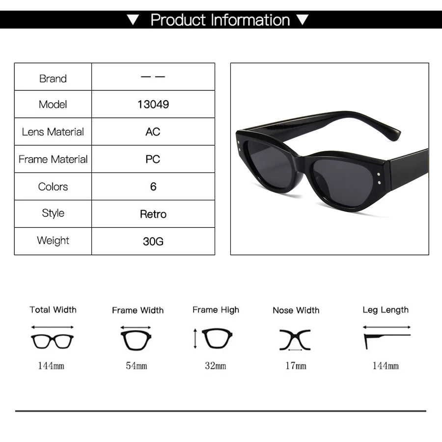 Retro Cat Eye Vintage Sunglasses